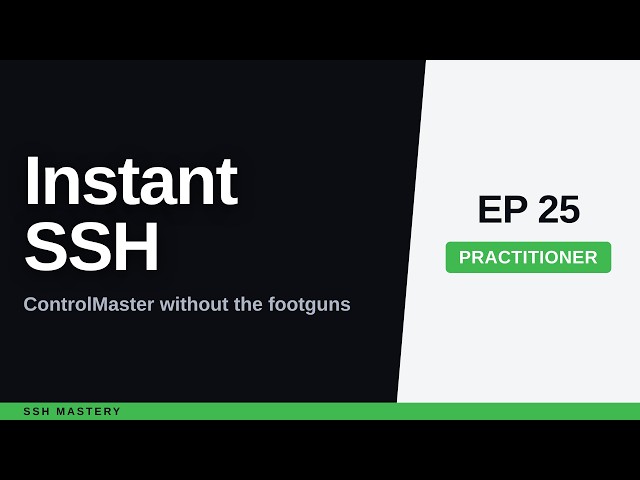 SSH ControlMaster Multiplexing: Make Connections Instant