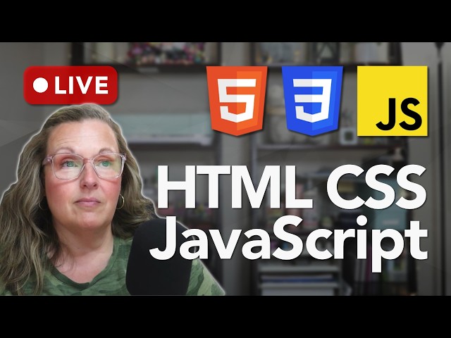 LIVE | Real-time Building a Responsive Portfolio Layout w/ HTML CSS JS | Part 2