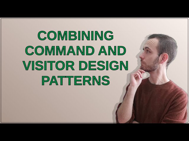 Softwareengineering: Combining Command and Visitor design patterns