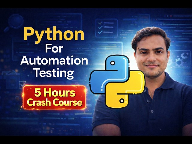 Master Python for Automation Testing in One Video (Complete 5-Hour Course) #education #python