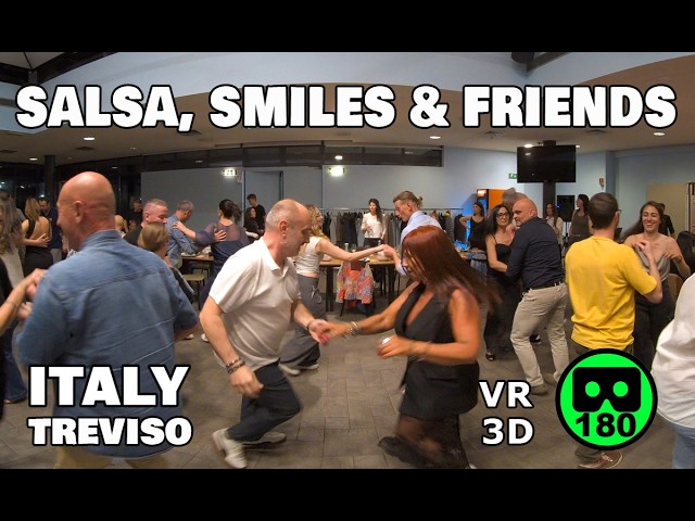 Salsa Night in Treviso, Italy – Dinner & Social Dance | 180° VR 3D 8K Experience 💃🕺 18/04/26