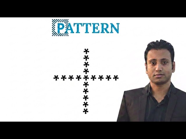 C programming Bangla Tutorial 5.164 : Pattern | part-20 (Plus shape)