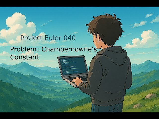 🗣️🎧: 🇨🇭 | 🧮 Projekt Euler 040- Lösen mit Python – "Champernowne's Constant" | #python #projecteuler