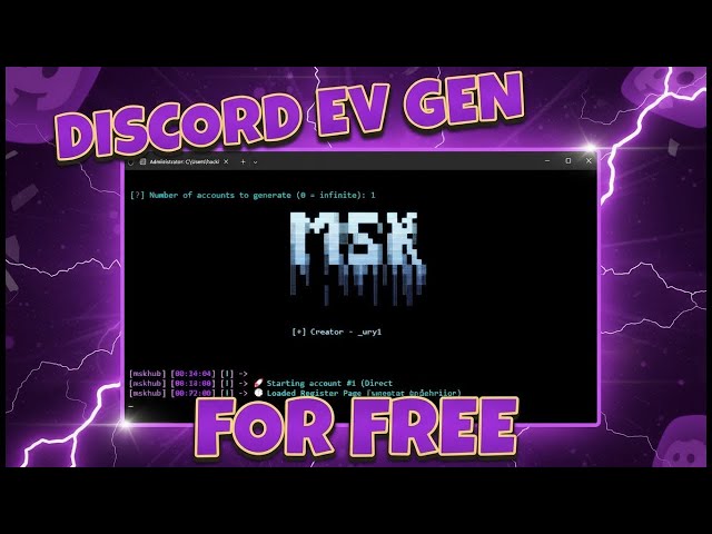 Discord Account Generator | Discord Token Generator | Discord Account Creator | Discord EV Gen |best