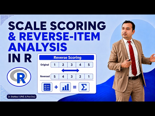 Scale Scoring & Reverse-Item Analysis in R | Reverse Coding Questionnaire Items