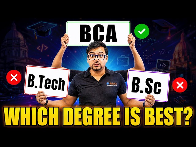 B.Tech vs. BCA vs. B.Sc in 2026 | Which Degree is Best for Your Career? | Harsh Sir