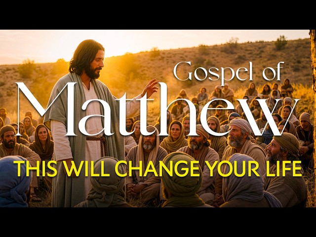 Fall Asleep Instantly to Gospel of Matthew | The Teachings of Christ for Deep Rest + Rain