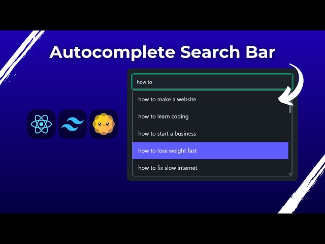 React Search Bar Autocomplete Tutorial