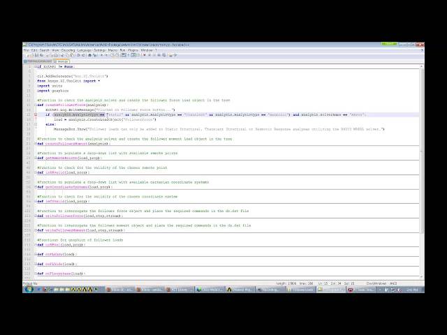 ANSYS Customization Lesson--Creating XML and Python