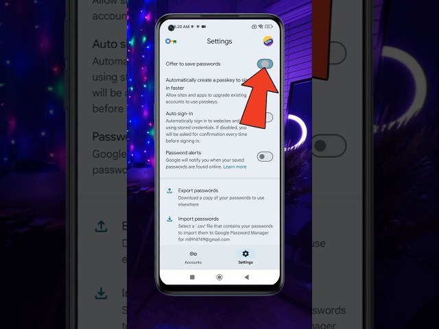 Google Password Manager Safety Feature On Android | Password Manager Secure Password Setting #shorts
