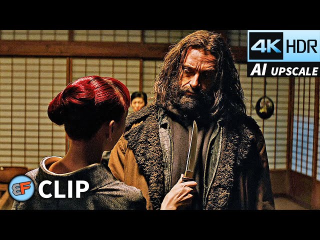 Wolverine Gets a Haircut - "I Feel Violated" Scene | The Wolverine (2013) 4K HDR Movie Clip