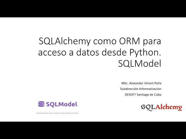 Usando SQLAlchemy y SQLModel