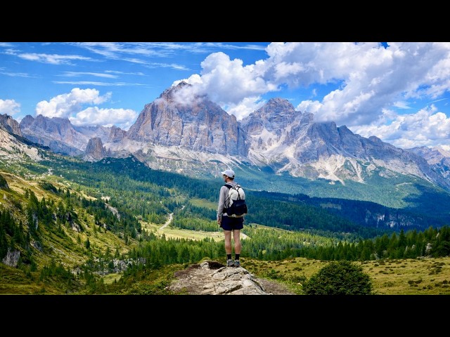 Hiking 75 miles Alone on the Alta Via 1 Dolomites (Ambient Footage)