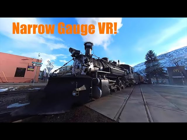 Narrow Gauge Steam Engine in VR! (360 Video)
