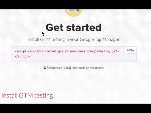 A/B testing with Google Tag Manager - demo of gtmtesting.com
