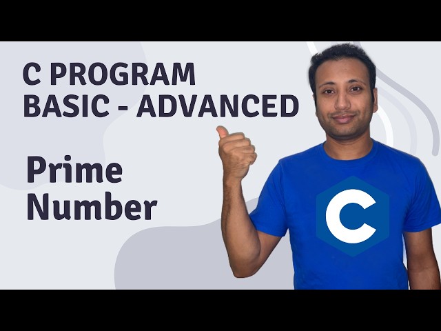C Program English Tutorial 68 : Check Prime Number