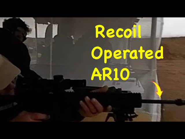 RECOIL OPERATED OLYMPUS ARMS AR10 - SHOT Show Range Day in 360 VR