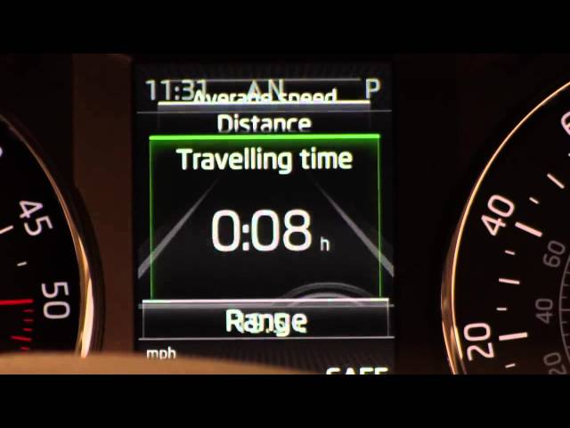 The new ŠKODA Octavia  Trip Computer