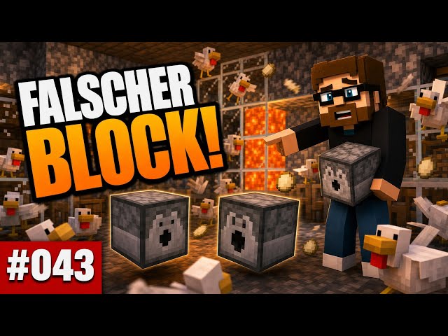 Chicken Farm Mistake: Dispenser instead of Dropper🐔 | Minecraft Let's Play #043