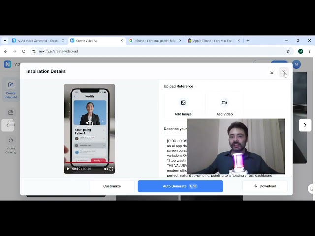 Nextify.ai create video ads in seconds ( No experience required )