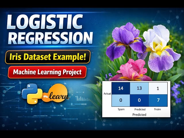 Logistic Regression Explained Using Iris Dataset | Machine Learning Project in Python