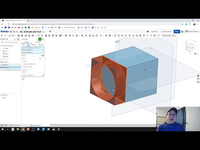 Extrude, Planes, and Rotating Parts - Day 1 of 100 OnShape Journey