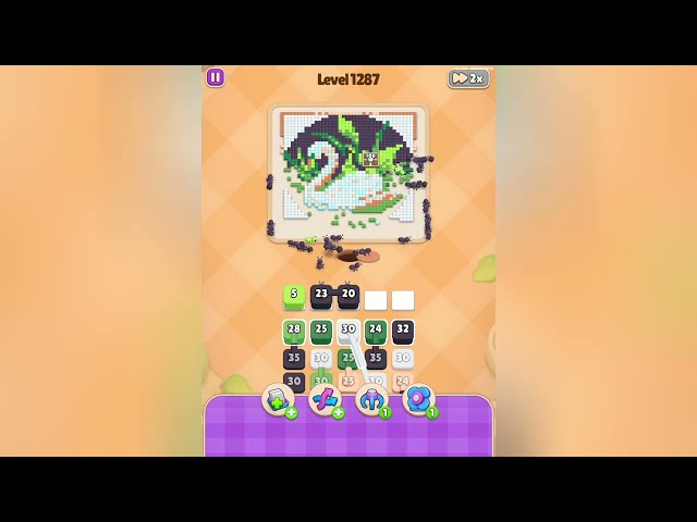 Colony Flow Level 1287 Hard Puzzle Walkthrough Solution 