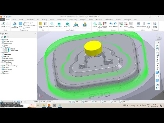Nc programming by Delcam Powermill 2023