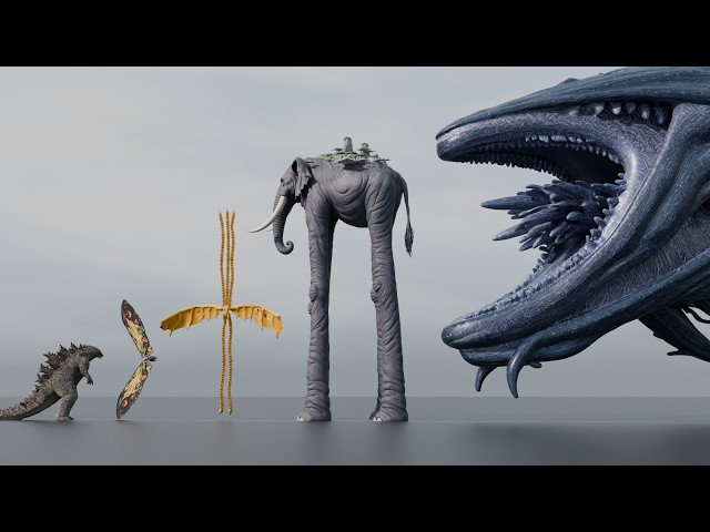 GIANT Monster Size Comparison | 3D Animation Comparison (2K 60 FPS)