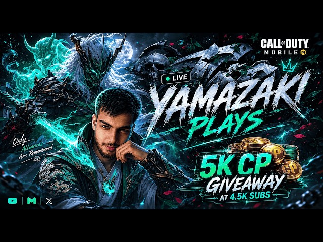 🔴CALL OF DUTY MOBILE GIVEAWAY 5K CP ON 4.5K SUBS AND 1V1 WITH SUBSCRIBER  |I VERTICAL STREAM