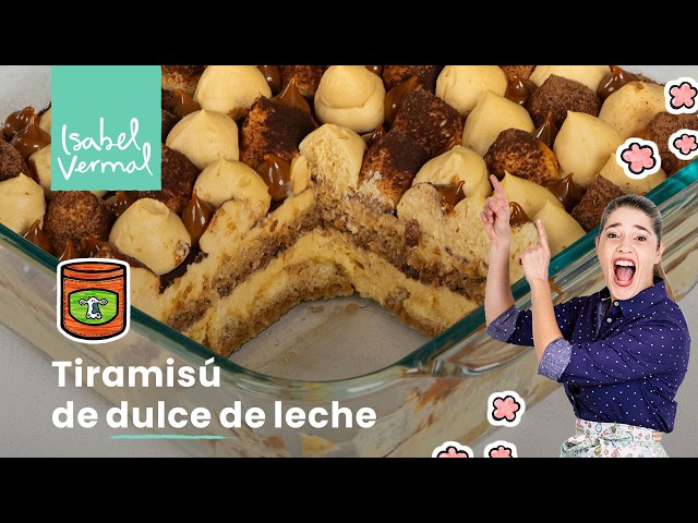 Tiramisú de dulce de leche