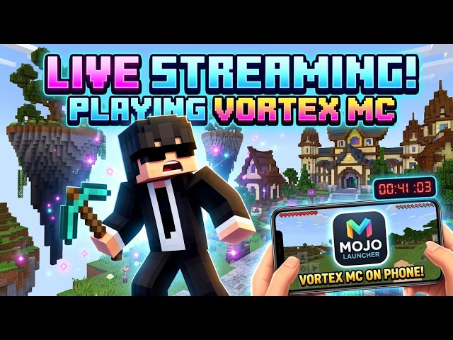 Playing Minecraft Java Edition On Mobile! 🚀 Vortex MC Live
