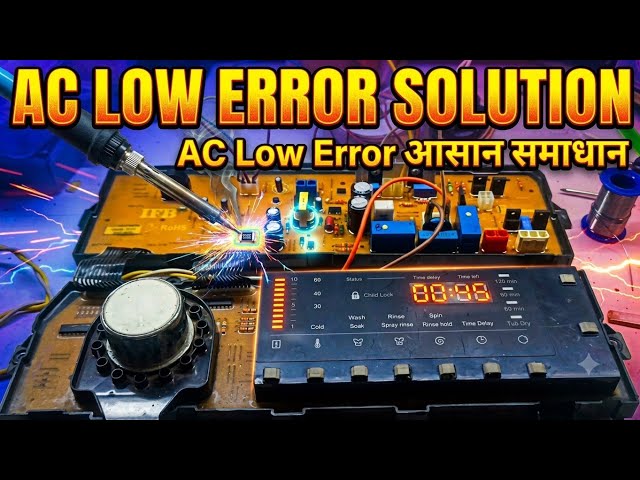 IFB Washing Machine Ac Low Error Code Solution | IFB Washing Machine Pcb Repair | #IFBWashingmachine