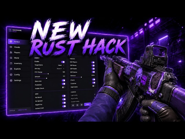 FREE Rust Hack 2026 🎯 Aimbot + ESP + Wallhack + No Recoil | Undetected | EAC Bypass!