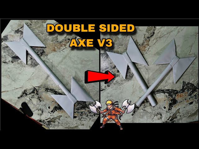 AmHow to Make a Double Sided Paper Axe V3 | Easy Paper Axe Origami