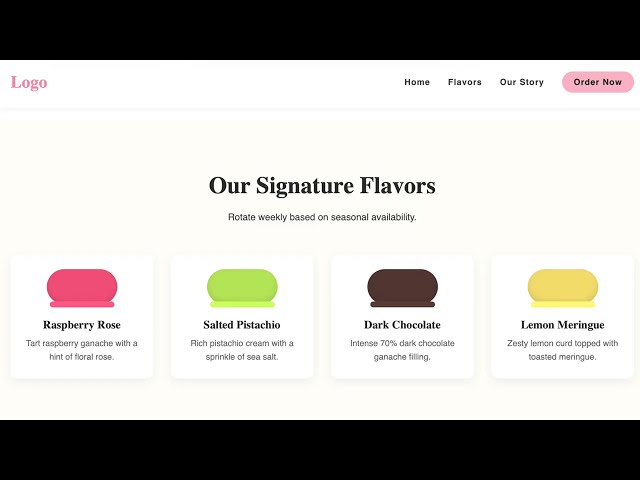 How to Build a Macaroon Website In HTML & CSS