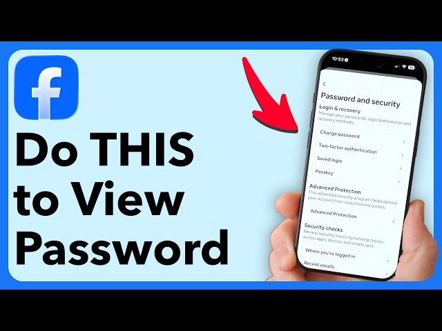 Stop Guessing! Do This To See Your Facebook Password Instantly