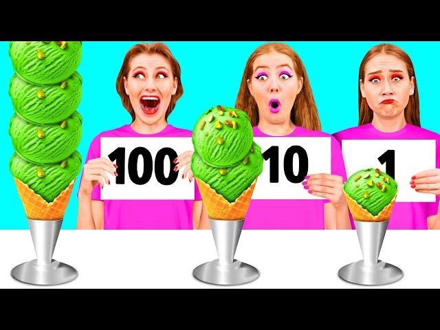 100 Layers of Food Challenge | Epic Cooking Hacks by PaRaRa Challenge