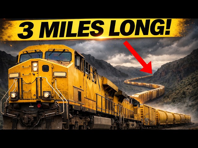 The INSANE Length of Modern Freight Trains (LONGER THAN YOU THINK)