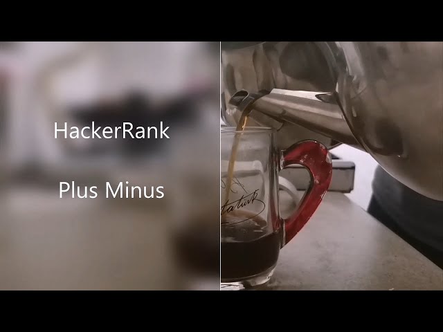 Plus Minus - Java | HackerRank Soruları #6