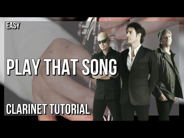 SUPER EASY: How to play Play That Song  by Train on Clarinet (Tutorial)