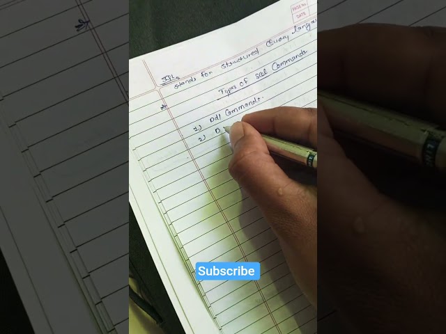 Types of SQL Commands Explained in 60 Seconds 🔥#shorts #youtubeshorts
