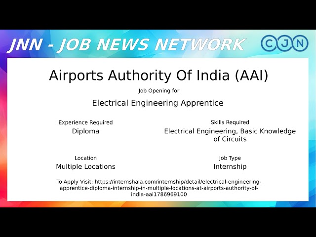 Job News Show 17 | Top 10 computer science internship Jobs | India | 2026-08-18