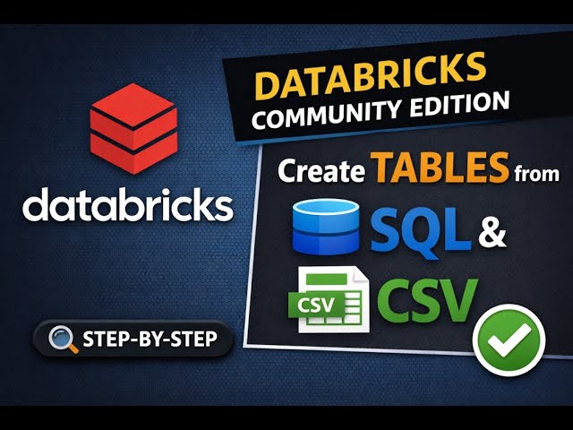 Databricks Series Part - 01 | Creating tables using SQL, CSV | Hindi Tutorial