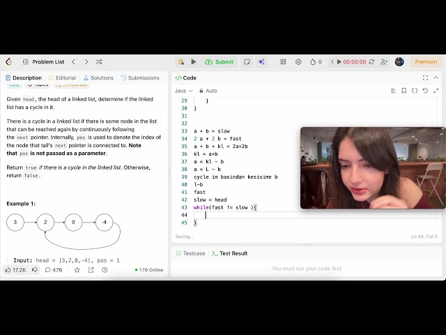Linked List Cycle devam cyclenın başını tespit etmek