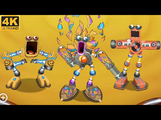 Wubbox Trio - Fire Oasis (My Singing Monsters) 4k