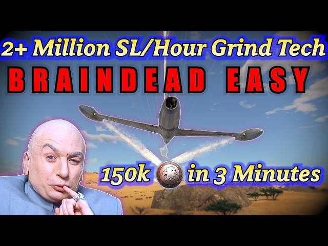 War Thunder's Fastest SL Grind Method (Easier + Faster than Naval)