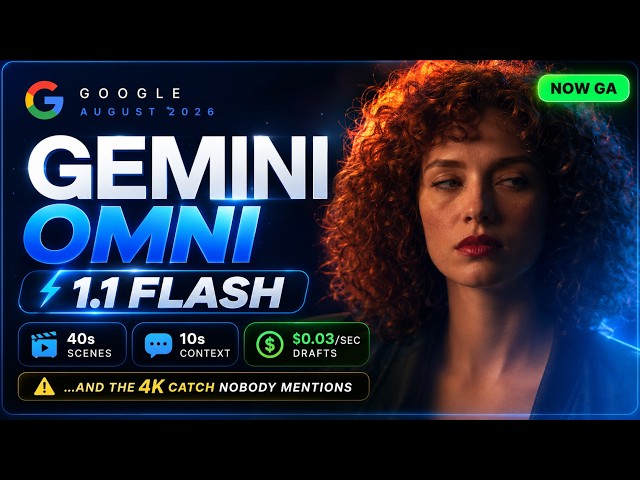 Gemini Omni 1.1 Flash: Google's New Video Model, Fully Explained (5 Minutes)