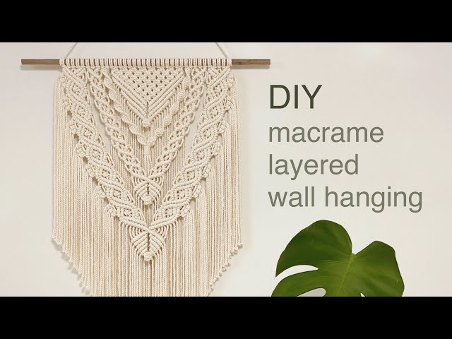 DIY | macrame layered wall hanging