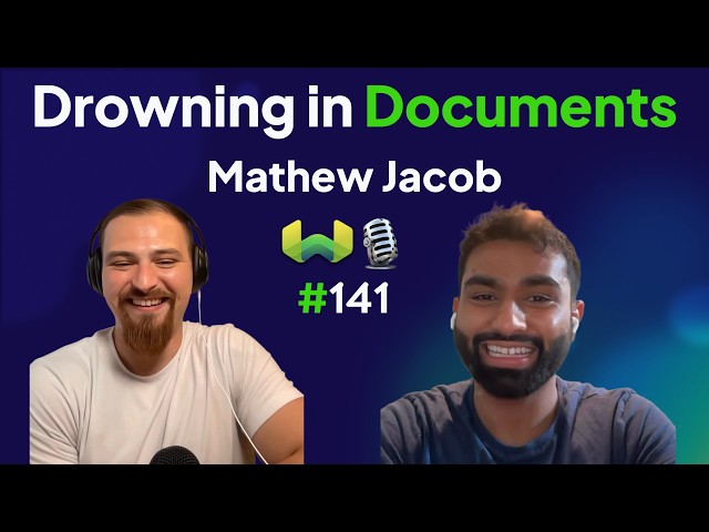Drowning in Documents with Mathew Jacob - Weaviate Podcast #141!